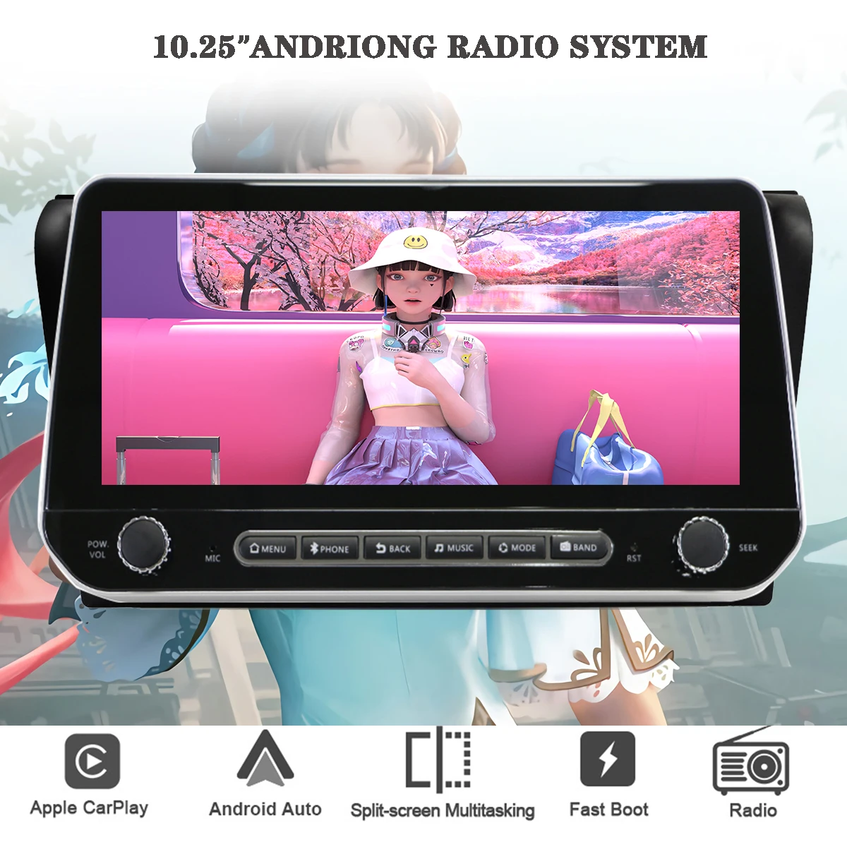 Автомагнитола для Mazda мультимедийный DVD-плеер с GPS-навигацией Android 10 8 ГБ + 2004 |