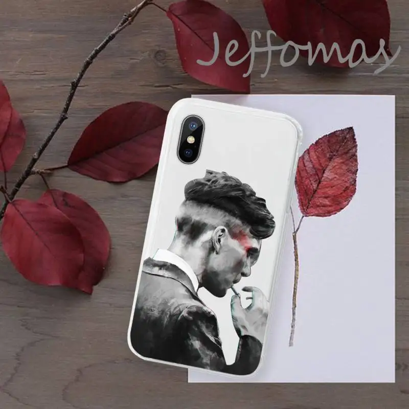 

Peaky Blinders Thomas Phone Case Transparent for iPhone 11 12 mini pro XS MAX 8 7 6 6S Plus X 5S SE 2020 XR