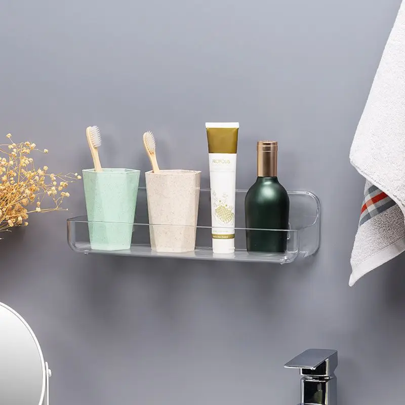 Настенная полка для ванной комнаты органайзер Многофункциональная Корзина без