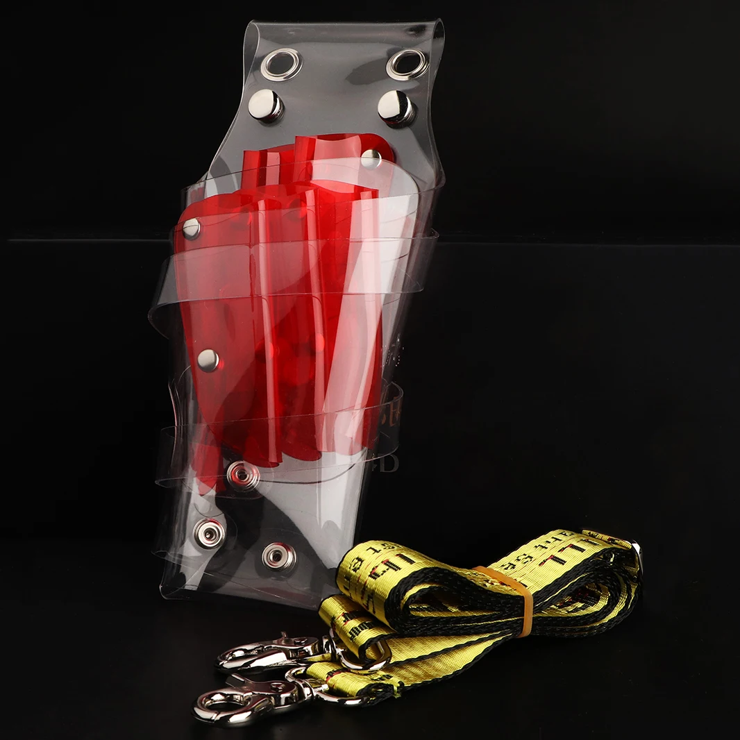 Женская прозрачная сумка для парикмахерских ножниц с клипсой расческой и