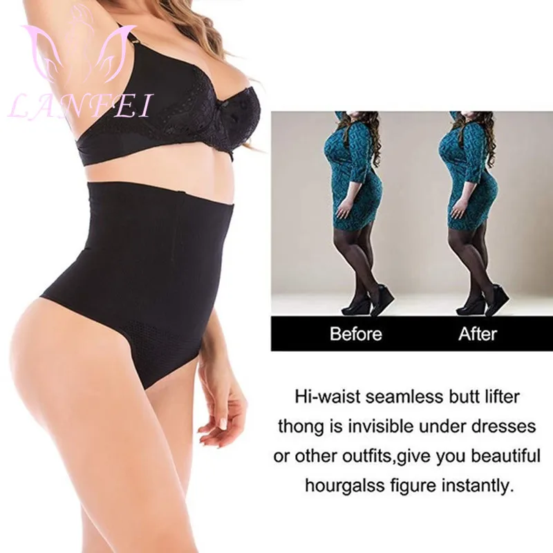 LANFEI женские трусики с высокой талией утягивающие Утягивающие стринги для