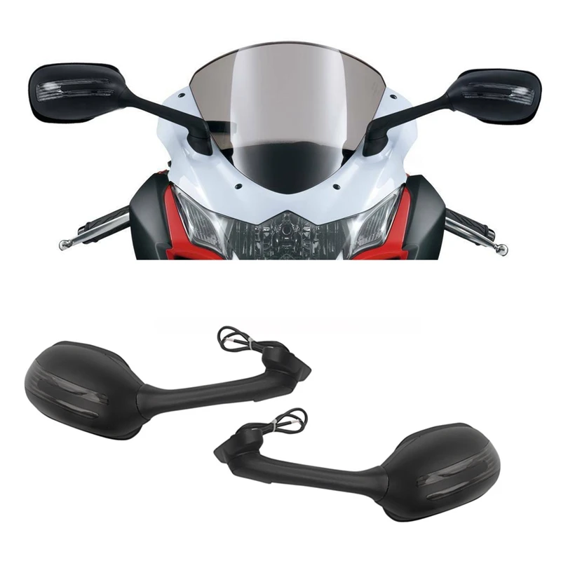 

Motorcycle Rear View Side Mirrors with LED Signal Light Lamp for SUZUKI GSXR 600 750 2006-2015 GSXR 1000 2005-2015