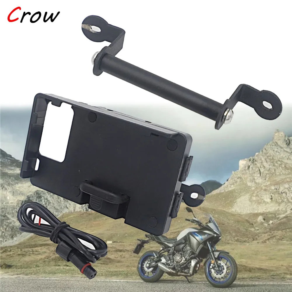

New Motorcycle Front Mid Navigation Bracket GPS Mobile Phone Charging For YAMAHA TRACER700 Tracer700 TRACER 700 2020 2019 2018