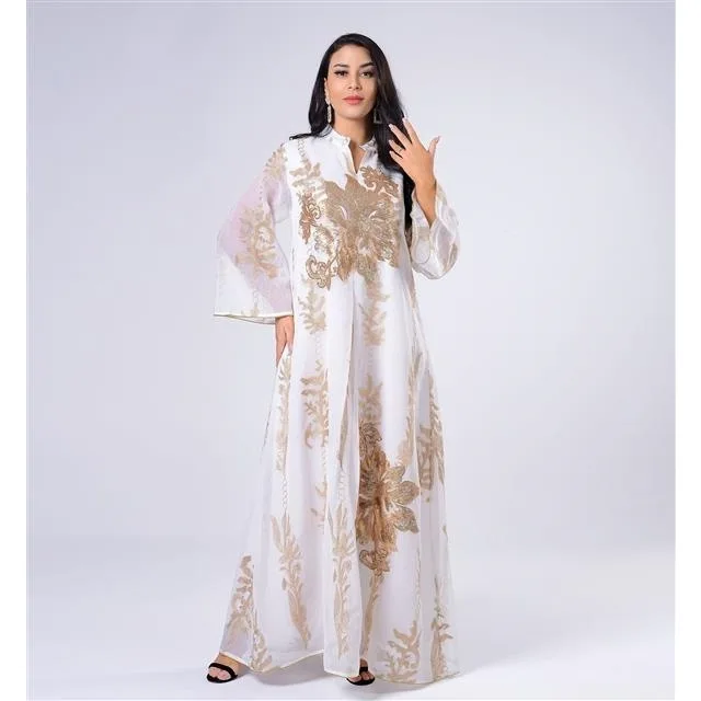 ИД Мубарак абайя Дубай мусульманская мода женское платье джалабия одежда