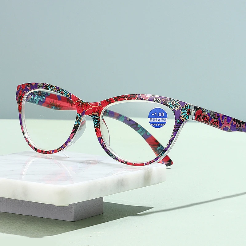 

New Cat Eye Anti Blue Light Reading Glasses Fashion Presbyopia Eyeglasses Women Men Unisex Diopter +1.0 +1.5 2.0 2.5 3.0 3.5 4.0