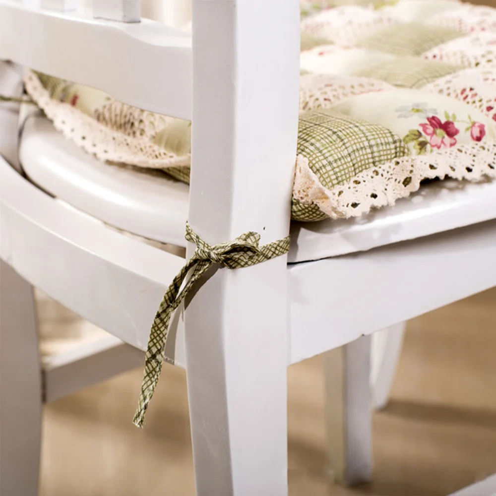 4 шт. Нескользящие винтажные Цветочные накладки на сиденья подушка стул сиденье