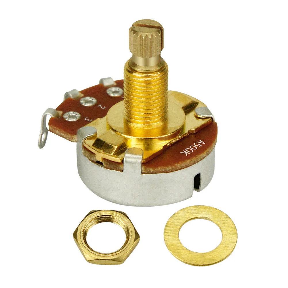 a500k b500k amp ersatz teile welle potentiometer ton volumen musical keil bass wirkung elektrische gitarre einstellbare langlebige free global shippin