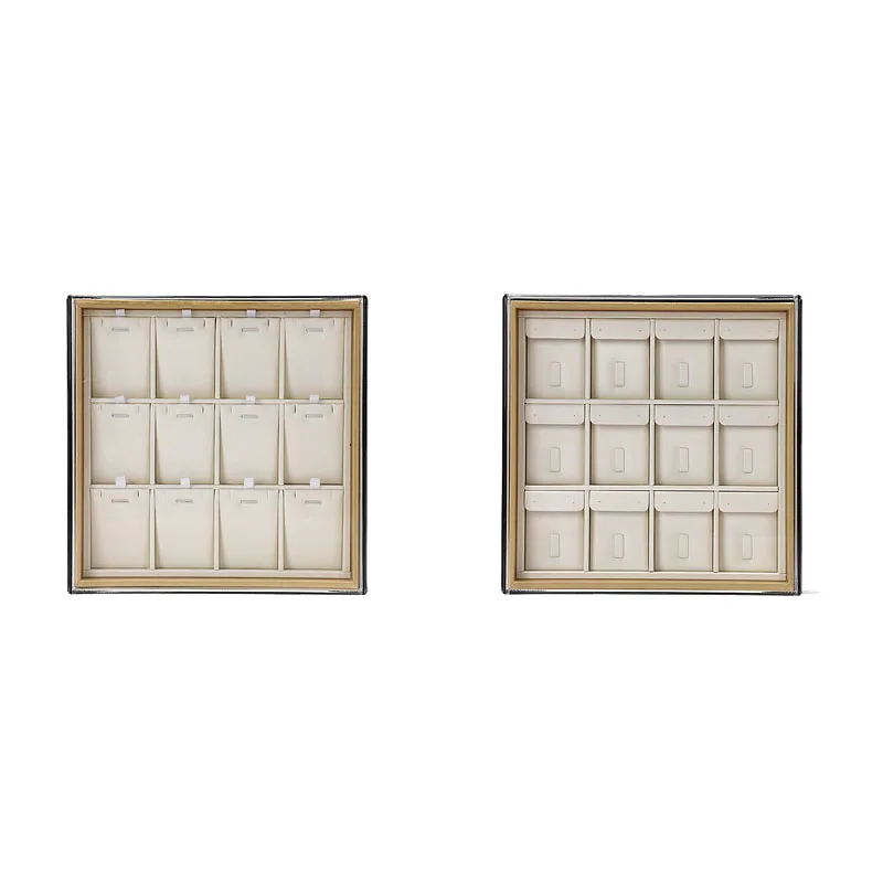 

2 Pcs Jewelry Inspection Tray with Lid, Ring and Necklace Storage Display Shooting, Jade Exhibition Props