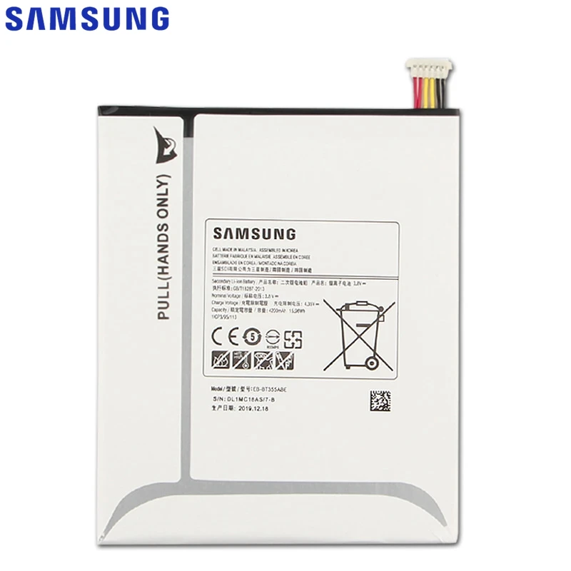 Оригинальный Samsung батарея для GALAXY Tab A 8 0 T355C Tab5 SM T355 P350 P355C T350 EB BT355ABE
