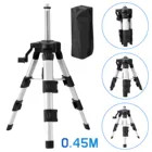 РЕГУЛИРУЕМЫЙ УДЛИНИТЕЛЬ из алюминиевого сплава для лазерного уровня с пузырьковым уровнем, 0,45 м, 3 высоты