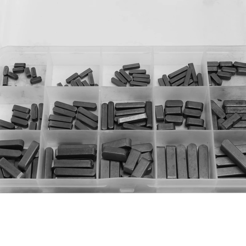 140Pcs Key Stock Assortment 10Mm X12mmx 16Mm X20mm X25mm X30mm Keystock Round Ended Feather Parallel Drive Shaft K | Обустройство