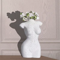 body art design flower vase female sculpture flower vase creative desktop planting pot garden home accessories ornaments
