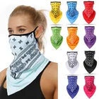 Летняя велосипедная маска для лица из ледяного шелка, защита от УФ-лучей, защита от пота, дышащая бандана для бега, защита от солнца, спортивный шарф, маска для лица