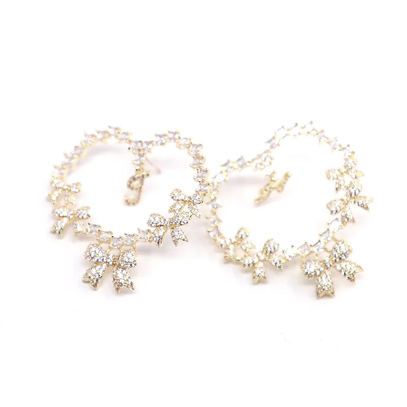 

Bow Peach Heart Ring Earrings 210318-12