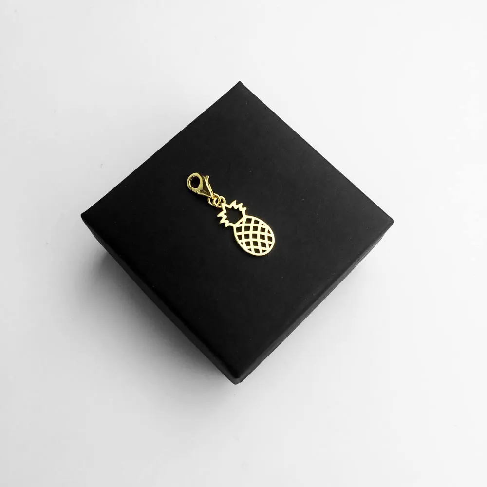 Подвески с подвеской в виде ананаса из стерлингового серебра 925 пробы модные