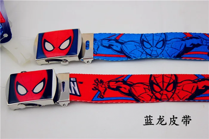 Модный детский тканевый ремень с героями мультфильмов Повседневный пояс на