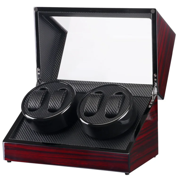 Авто деревянные часы Winder коробка для хранения намотки чехол прозрачный наручные