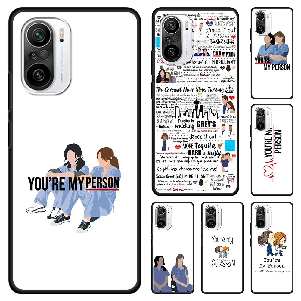 

Cartoon Greys Anatomy Silicone Phone Case For Xiaomi Redmi Note 11 Pro 10 5G 9 9S 9T 8 8T 7 K40 7A 8A Coque Funda Cover Shell