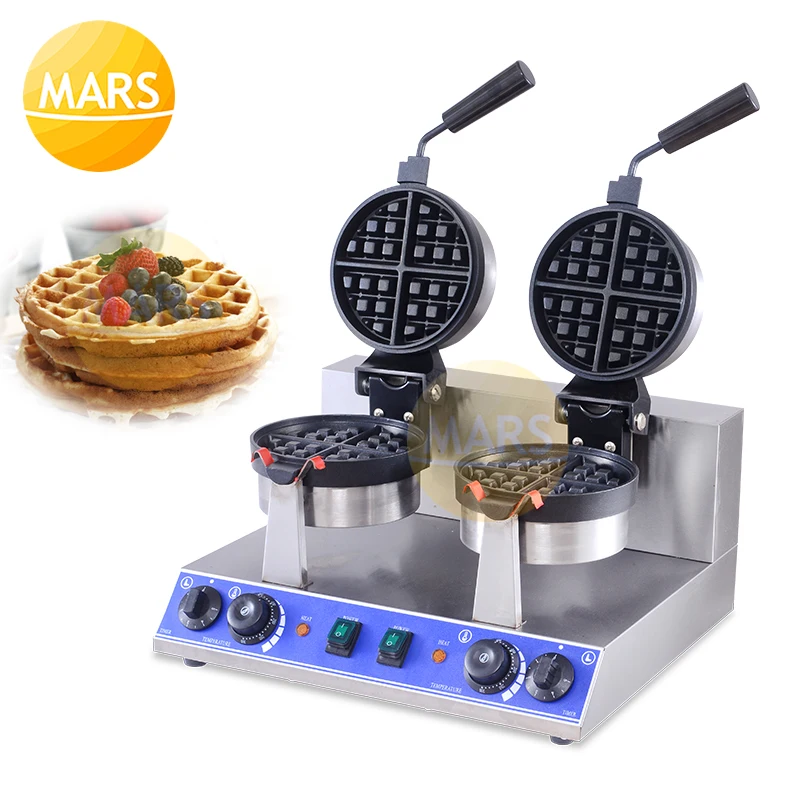 Online Elettrico Waffle Maker Ruotare Cialda Vaschetta Di Cottura Della Torta Uovo Forno Waffle Pancake Maker Non-Bastone Cialde Maker Mold Colazione Macchina