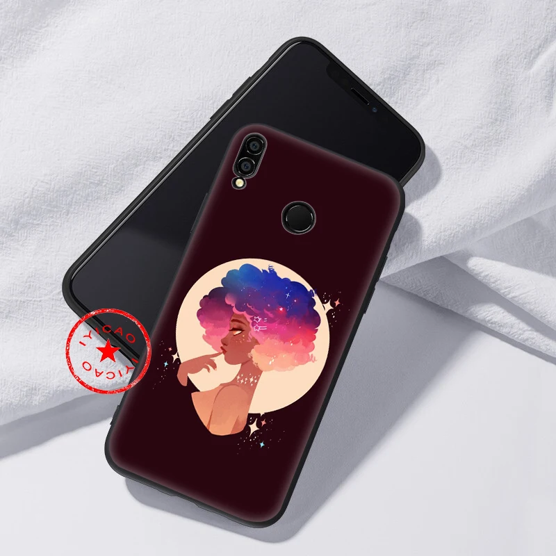 IYICAO черная Африканка мягкий чехол для huawei Honor 20 10 9X9 8X 8C 8 7X 7A 6A Lite Pro View Note телефона |