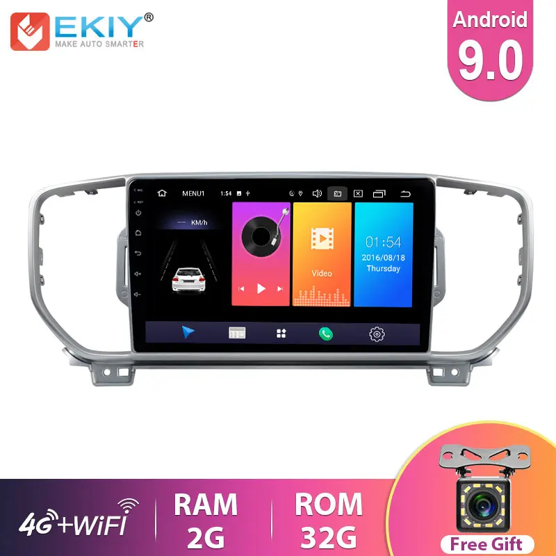 Автомагнитола EKIY 9 дюймов IPS Android 0 автомагнитола стерео для Kia Sportage KX5 2016-2018