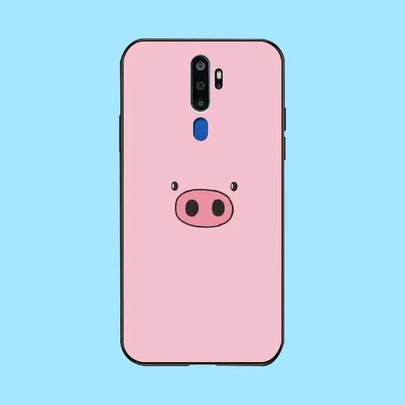 PENGHUWAN Cartoon pig cute Soft Silicone TPU Phone Cover For Oppo A5 A9 2020 A11x A71 A73S A1K A83 case | Мобильные телефоны и