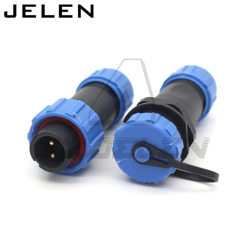 SP1310/P2 SP1311/S2 водонепроницаемый авиационный разъем 2pin светодиодный питания ip68|led
