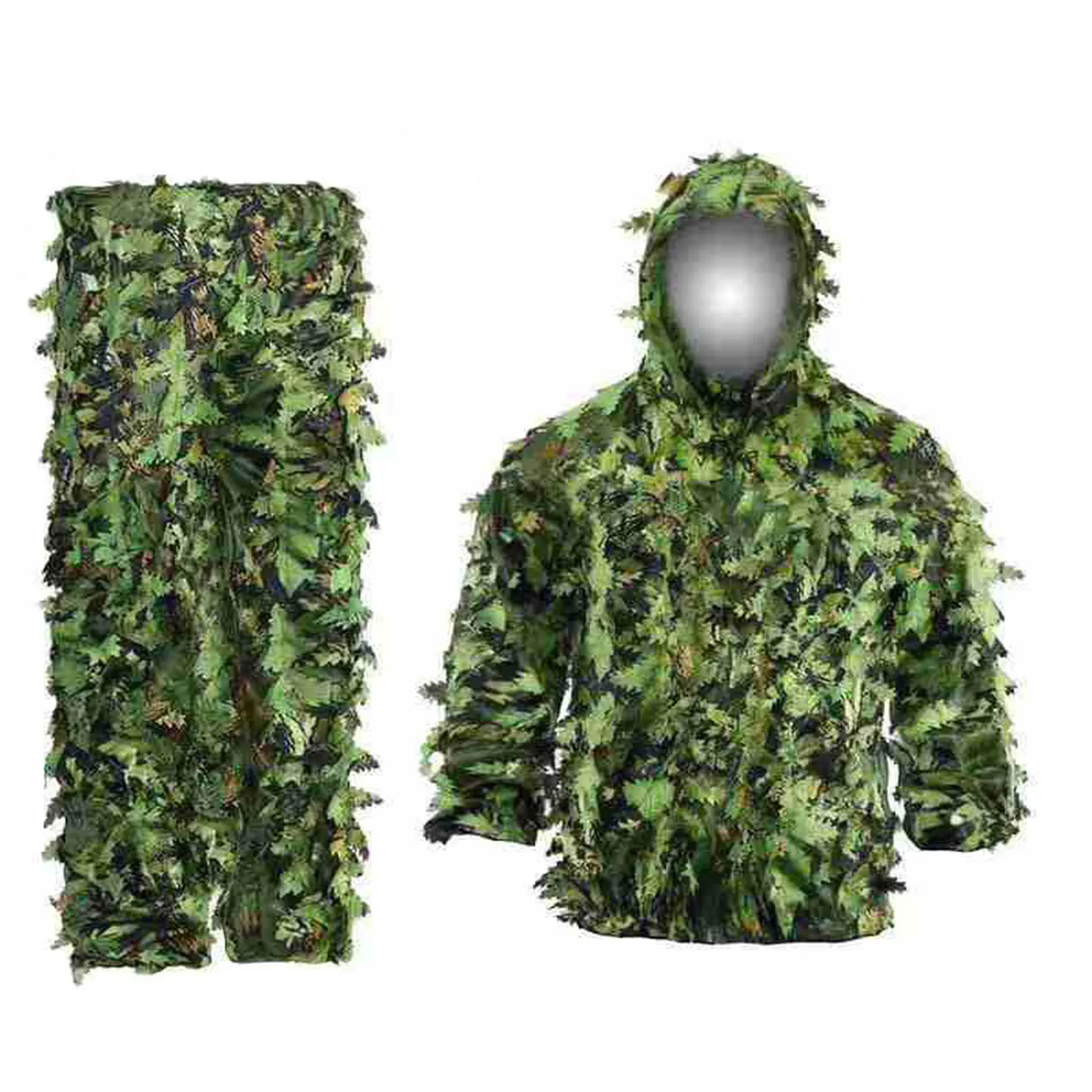 Уличный костюм Ghillie легкая дышащая камуфляжная одежда с 3D листьями тренировочная