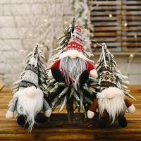 kids soft elf toys mosquito net pendant faceless gnome doll guardian plush toys white beard dwarf gift for children kingonedom