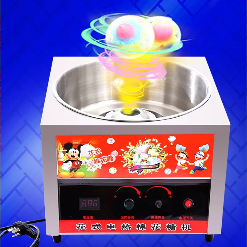 Cotton Candy Machine Business Fully Automatic Electric Heating Colored Fancy Brushed Marshmallow | Бытовая техника