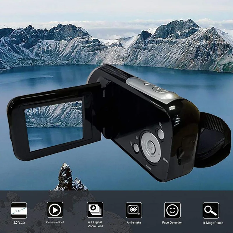 

Video Camera Camcorder 2Inch Screen 16 Million Pixel Mini Digital Camera Camcorder NK-Shopping