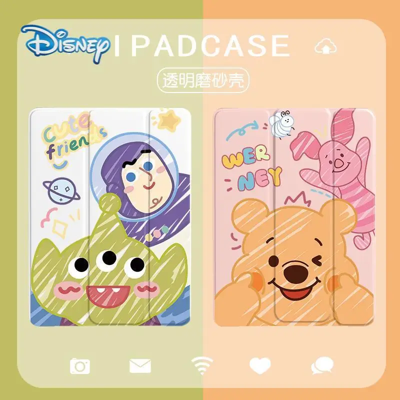 

Disney Pooh Bear cartoon Ipad case For iPad 9.7 Air 2 3 4 Mini 4 5 Funda Case For iPad 2020 10.2 10.9 7th 6th ipad mini 6 case