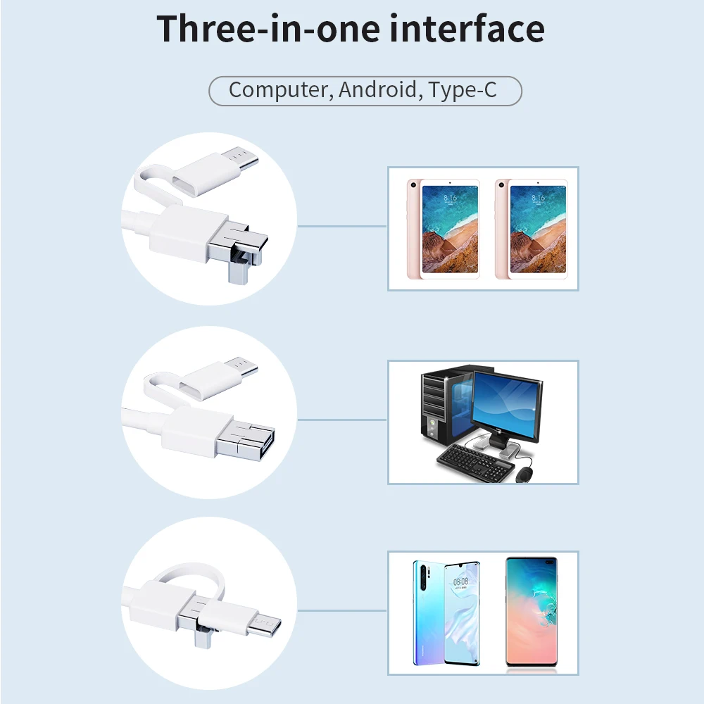 TISHRIC AN101 для очистки ушей USB эндоскоп камера смартфона 5 мм 0.3Mp видеоэндоскоп Androdi