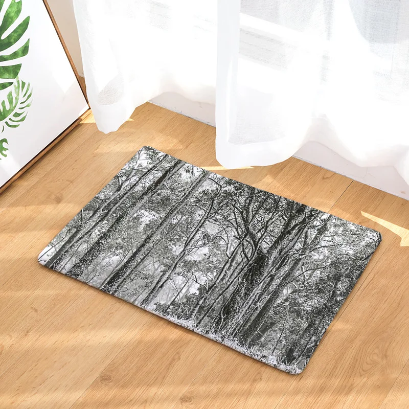 CAMMITEVER Woods Doormat Outdoor Anti-Slip Rug Autumn Scene Bedside Rugs Kitchen Carpet Mat in Hallway | Дом и сад