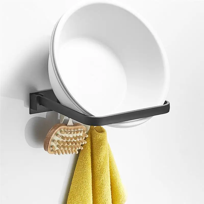 

Folding Wash Basin Shelf Bathroom Wash Bowl Holder Bath Storage Organizer Wall Hang Rack Shelves Kitchen Bathroom Accessories