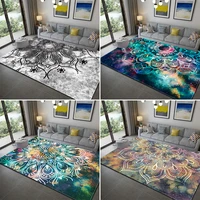 boho decor rugs non slip mandala style colorful floral rug floor mat living room bathroom kitchen living room bedroom carpet