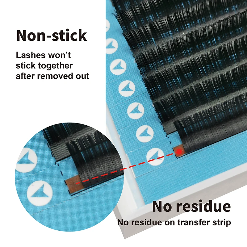 Шелковые волоконные ресницы для наращивания классические Индивидуальные