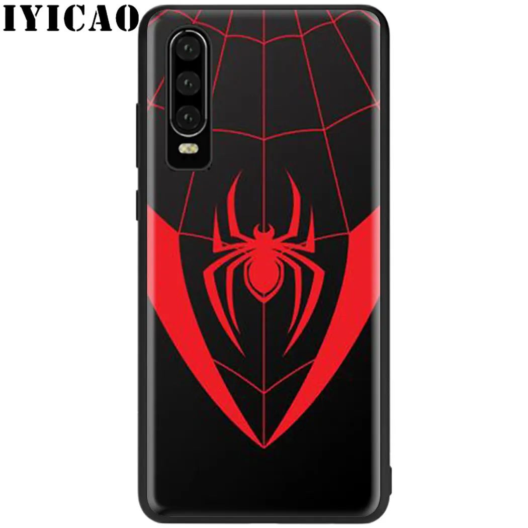 Мягкий чехол для телефона с логотипом Человека-паука huawei P8 Lite P9 Mini P10 P20 Pro P30 P Smart Z |