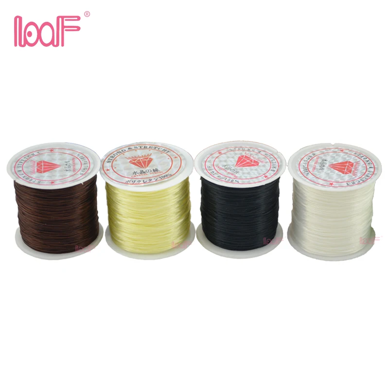 Эластичная нить для бисероплетения LOOF 1 шт. 80 м/рулон 0 8 мм эластичная инструмент