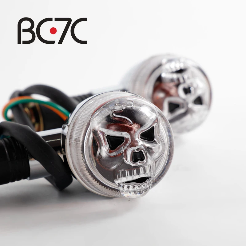 Универсальный мотоциклетный ретро-светильник в виде черепа лампа-индикатор