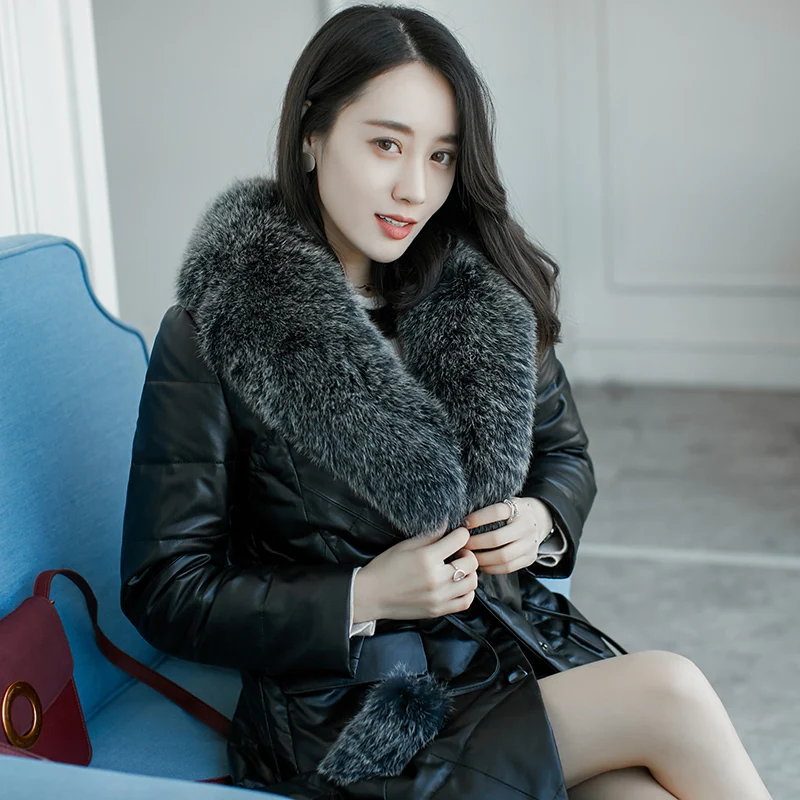 Женские куртки и пальто из натуральной овечьей кожи новые зимние Роскошные