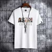 2021 new letter printing 100 cotton men t shirt hip hop cotton t shirt o neck summer male causal tshirts fashion loose tees d44