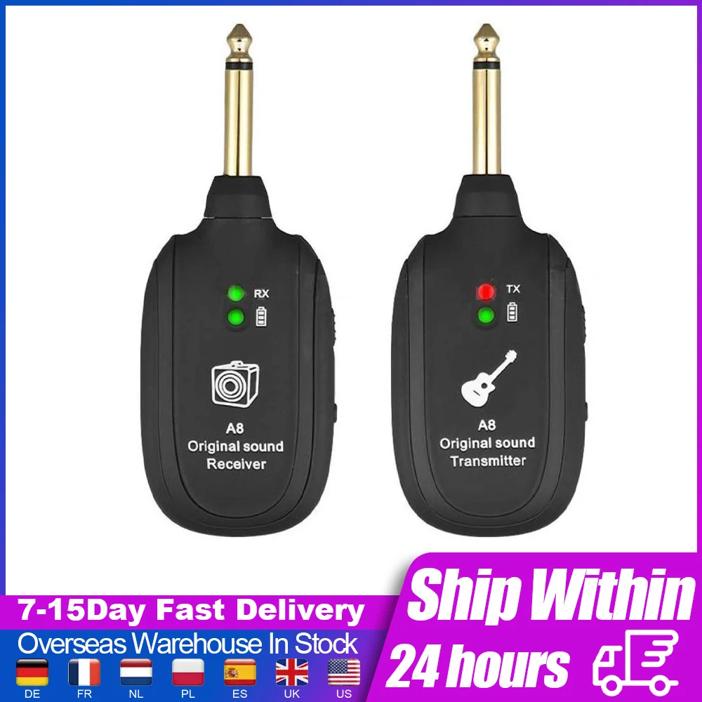 Беспроводная гитарная система 2 шт. приемник передатчик для оригинальной