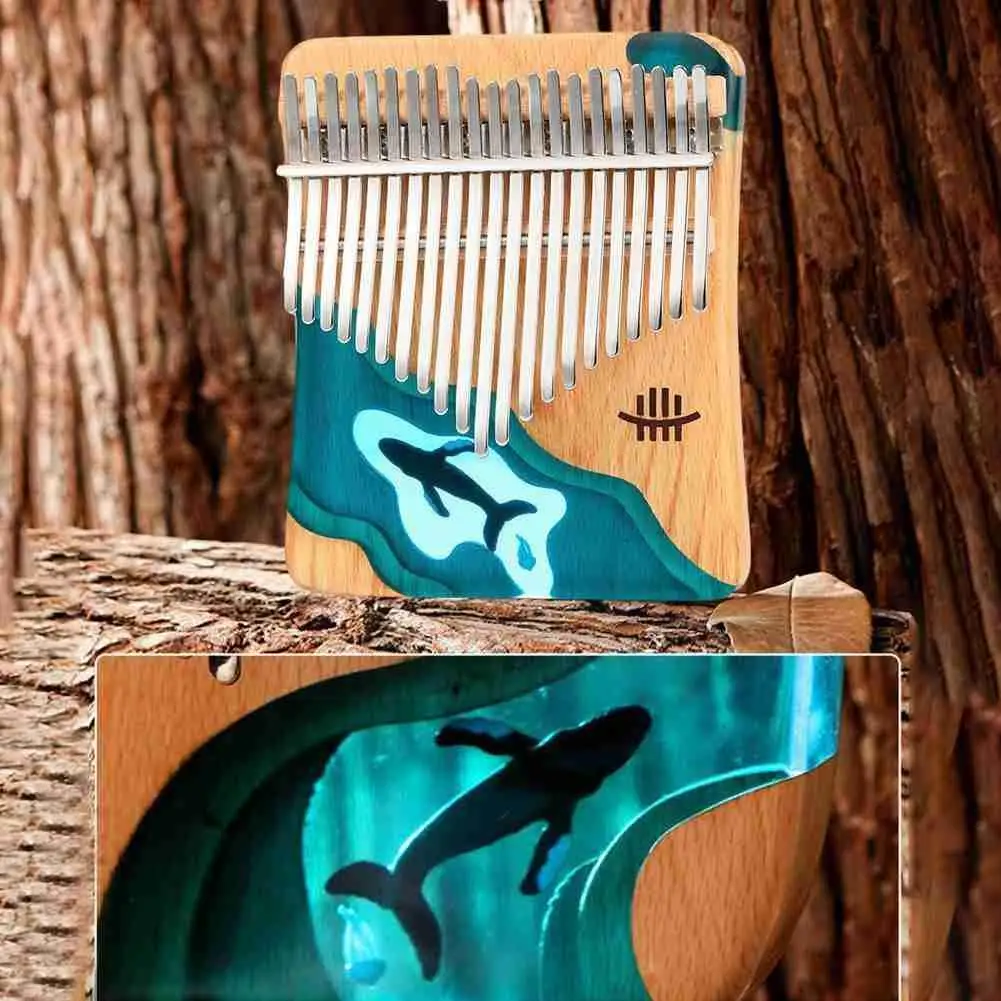 

21-tone Kalimba Thumb Piano Beech Wood Style Comfortable Storage And Bag With Piano Set Portable Thumb X3L6