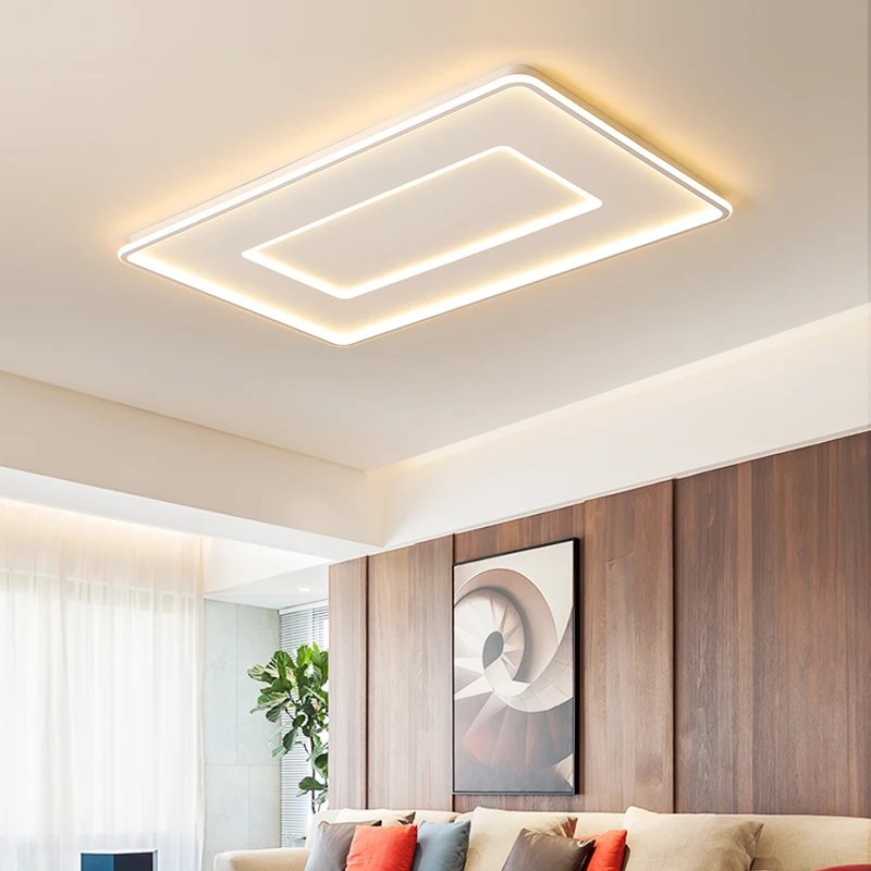 Luces de techo LED modernas para sala de estar, dormitorio, sala de estudio, lámpara de techo ultrafina, accesorios de iluminación de cocina regulables, nuevas