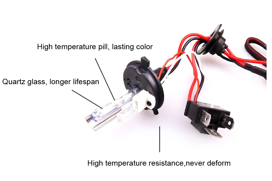 AC/DC 12V55W HID Xenon H4 Ксеноновые галогенные лампы светильник 9004 9007 H13 Высокая Низкая Hi Lo