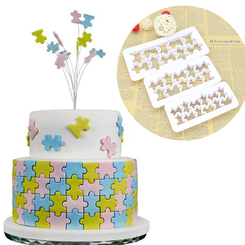 3 шт. квадратные геометрические фрезы для помадки резак печенья форма торта