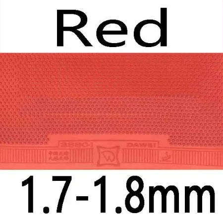 Dawei 388C-1 388C 1 средний pips-out Настольный теннис pingpong Резина с губкой - Цвет: red 1.7-1.8mm