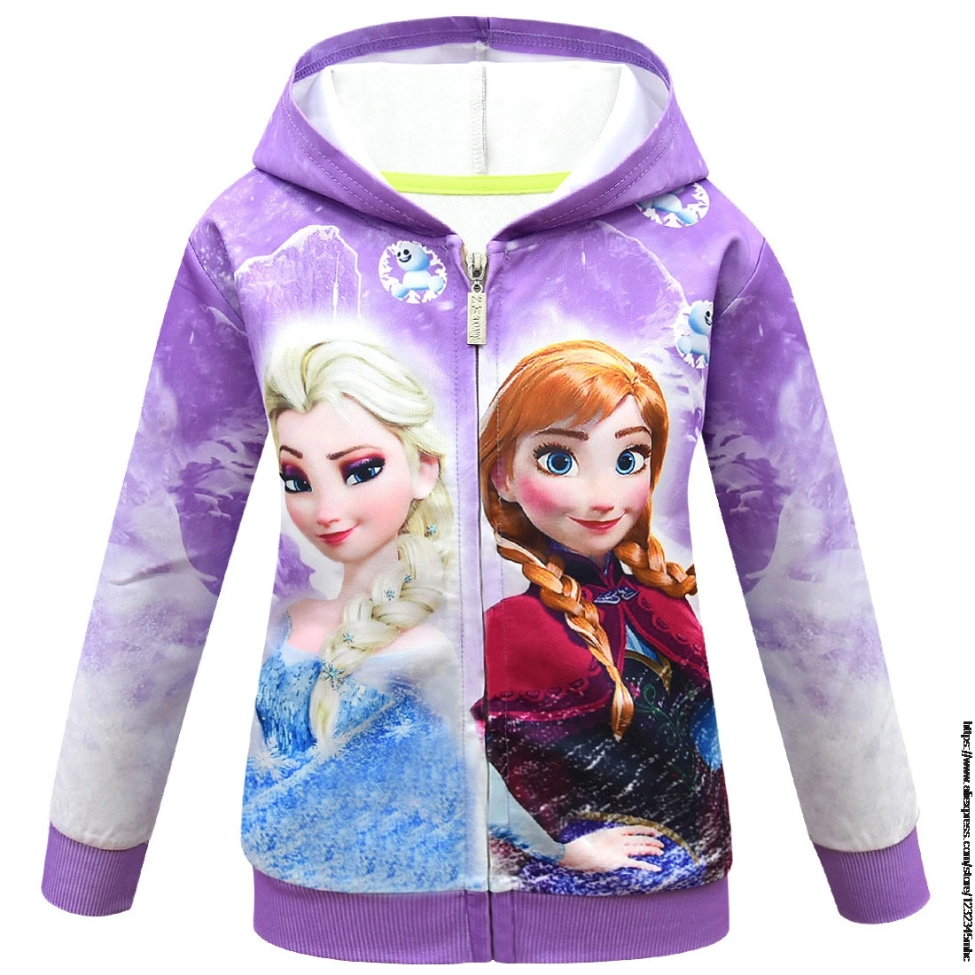 Disney Frozen Elsa/весенне-осенняя одежда для маленьких девочек хлопковые костюмы