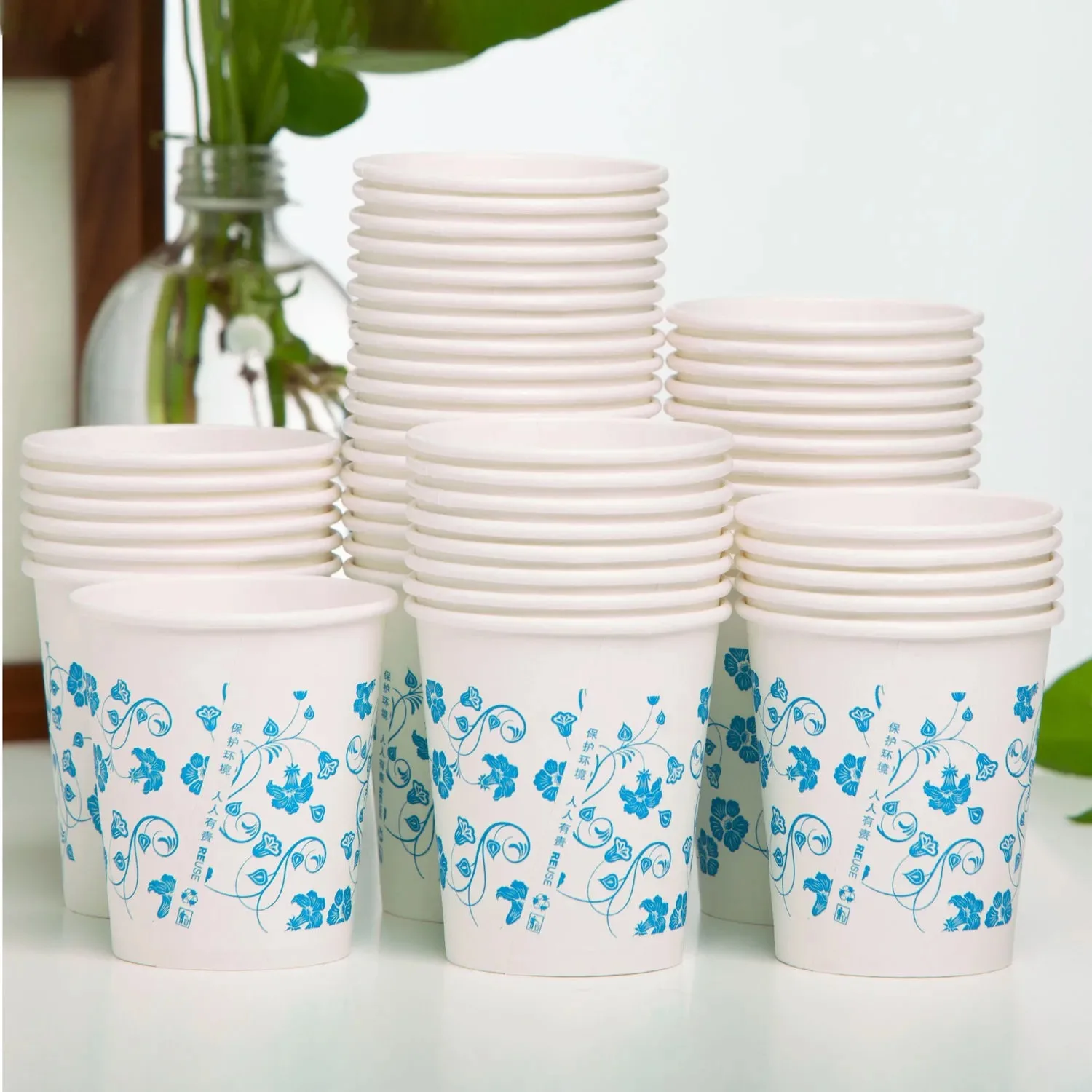 

100PCS Pure Colour Party Disposable Paper Cups Juice Cup DIY Decoration Baby Shower Kids Birthday Wedding Picnic Tableware Suppl